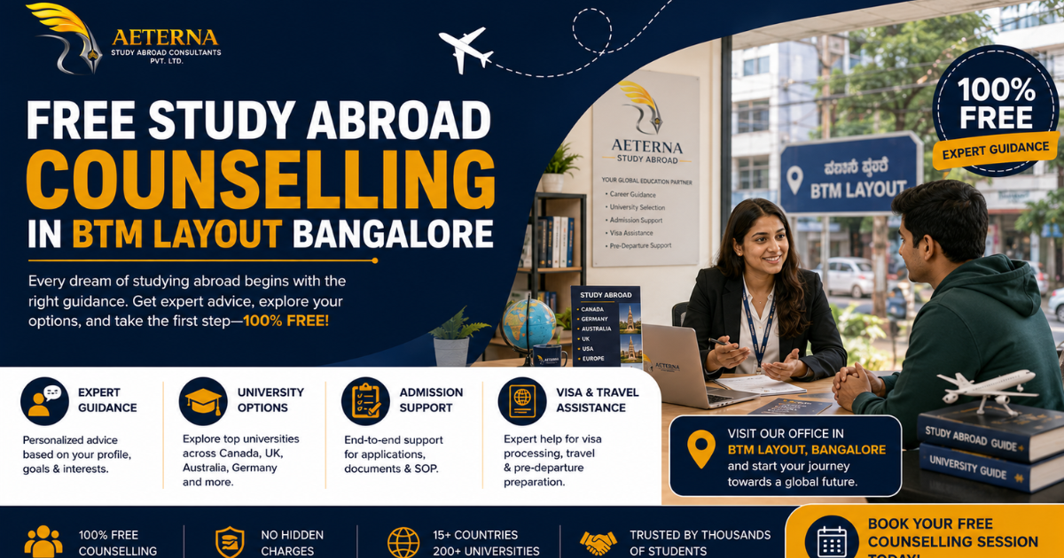 Free Study Abroad Counselling in BTM Layout Bangalore