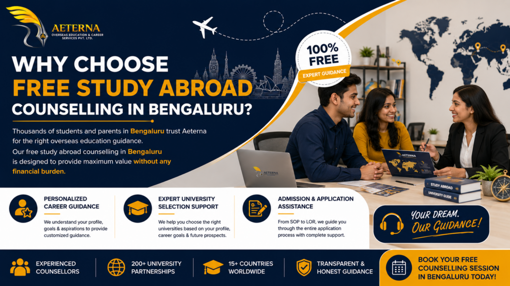 why choose free study abroad counselling in bengaluru